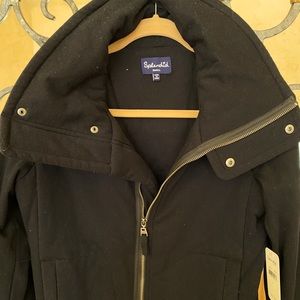 NWT SPLENDID BLACK JACKET SMALL -MANY WAYS TO WEAR